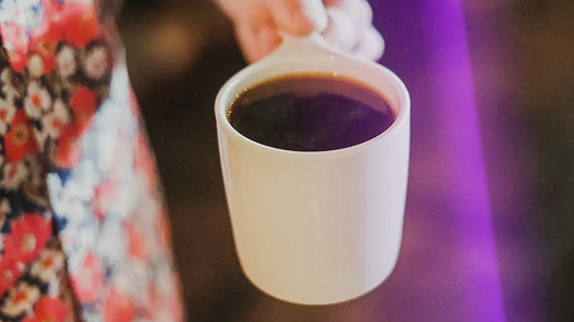 One cup of hot coffee
